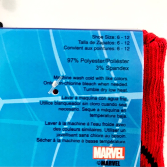 New Mens Marvel The Avengers Spider-Man Socks 6-12 - Picture 5 of 5